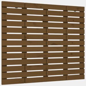 Cabeceira - Cabeceira de cama de parede 96x3x91,5 cm pinho maciço castanho-mel