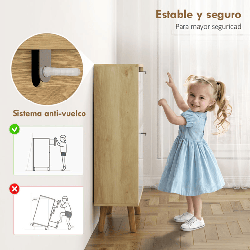 HOMCOM Sapateira Estreita com 2 Portas em Branco Brilhante Estantes Ajustáveis e Pés de Madeira para 12 Pares de Sapatos 60x24x91 cm Branco