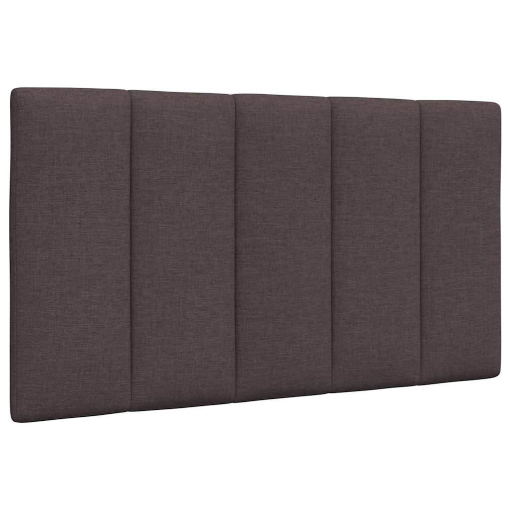 cabecero cama - mueble cabecero acolchado tela marron oscuro 90 cm