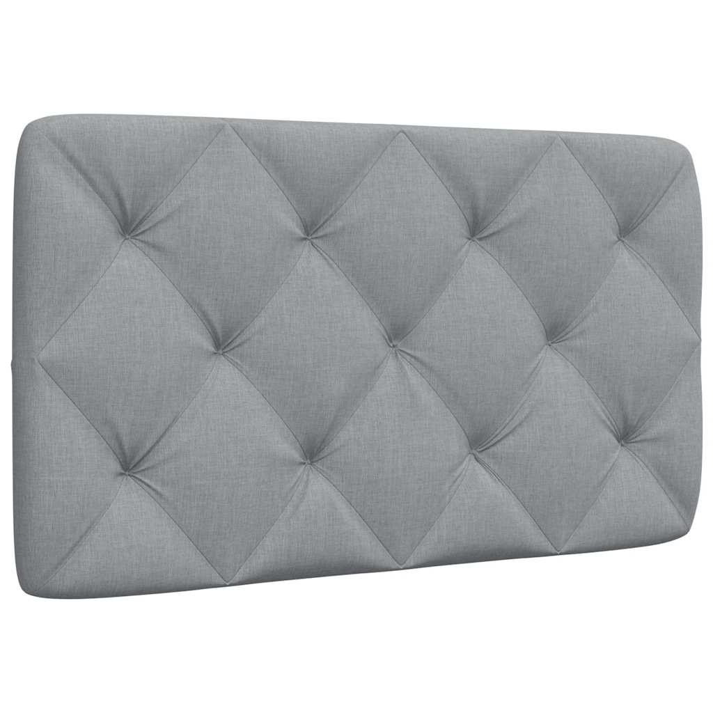 cabecero cama - mueble cabecero acolchado tela gris claro 90 cm