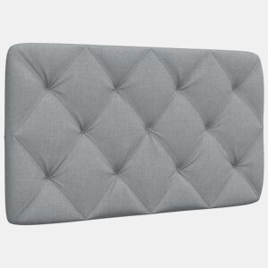 Almofadão de Cabeceira - Cabeceira de cama 90 cm tecido cinzento-claro