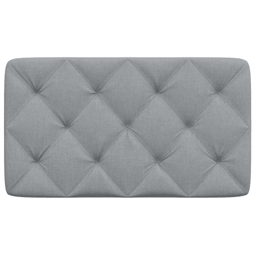 Almofadão de Cabeceira - Cabeceira de cama 90 cm tecido cinzento-claro
