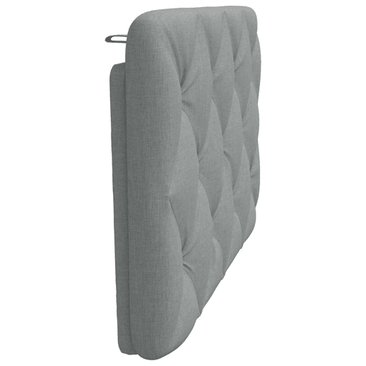 Almofadão de Cabeceira - Cabeceira de cama 90 cm tecido cinzento-claro