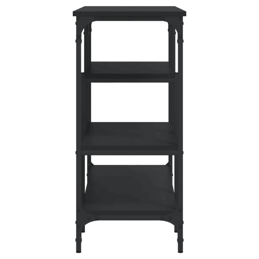 Mesa Consola - Mesa De Entrada c prateleiras 100x35x75 cm preto
