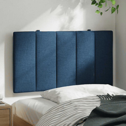 Almofadão de Cabeceira - Cabeceira de cama 80 cm tecido azul