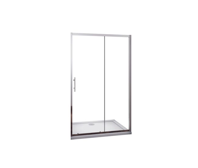 Aica mampara de ducha frontal corredera vidrio templado 5mm transparente,(1160-1200)x1850mm