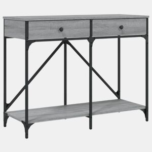 Mesa Consola - Mesa De Entrada 100x39x78,5 cm derivados madeira cinzento sonoma