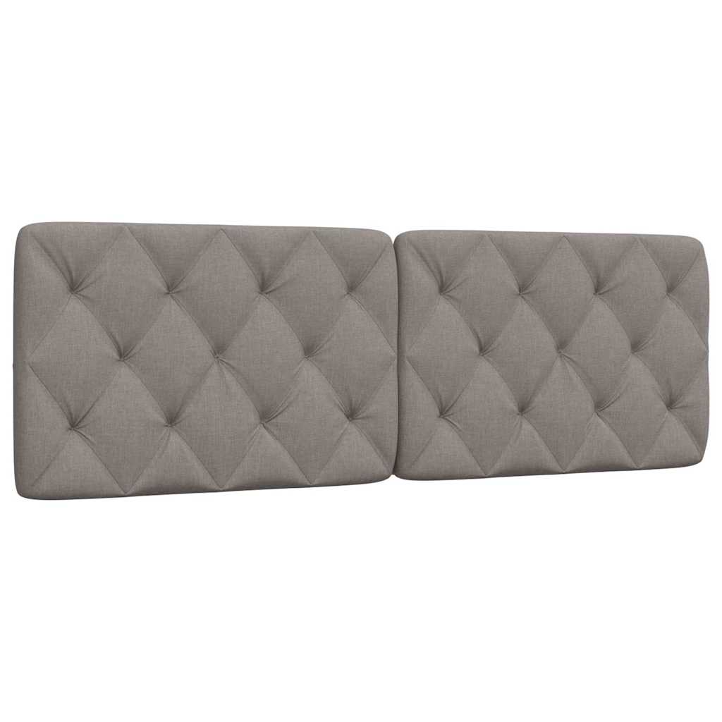 Cabecero cama - mueble cabecero acolchado tela gris taupé 160 cm
