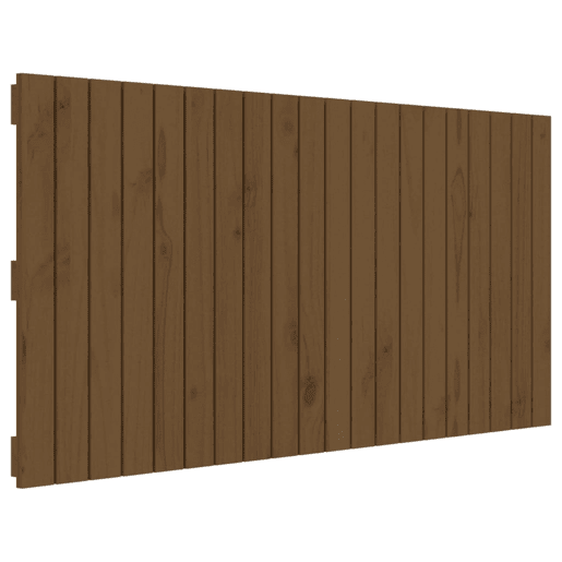 Cabeceira - Cabeceira de cama de parede 127,5x3x60 cm pinho maciço castanho-mel