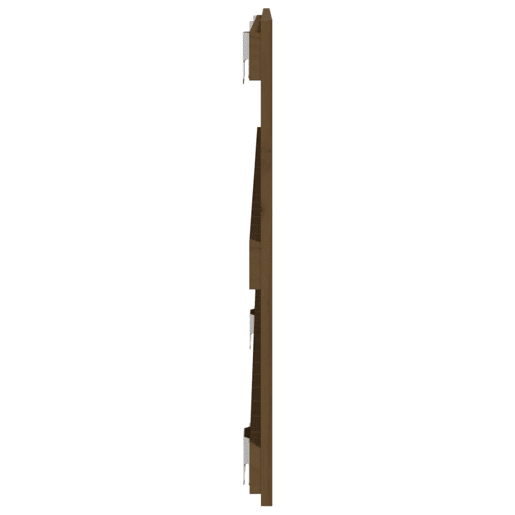Cabeceira - Cabeceira de cama de parede 127,5x3x60 cm pinho maciço castanho-mel