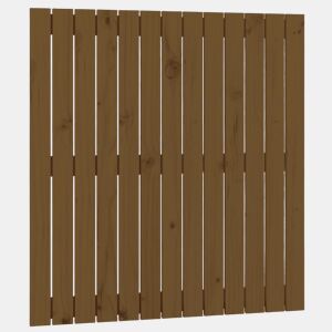 Cabeceira - Cabeceira de cama de parede 82,5x3x90 cm pinho maciço castanho-mel