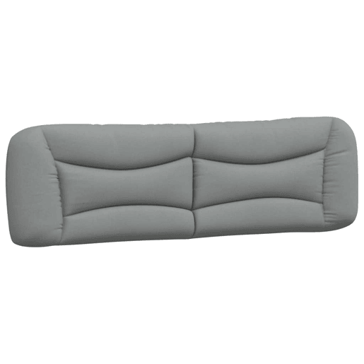 Almofadão de Cabeceira - Cabeceira de cama 193 cm tecido cinzento-claro