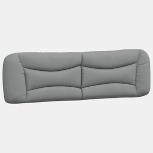 Almofadão de Cabeceira - Cabeceira de cama 193 cm tecido cinzento-claro