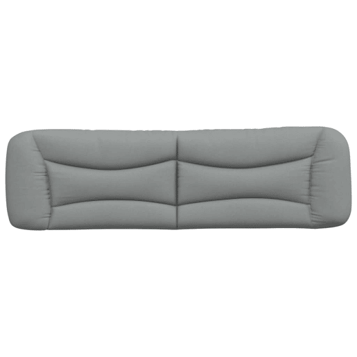 Almofadão de Cabeceira - Cabeceira de cama 193 cm tecido cinzento-claro