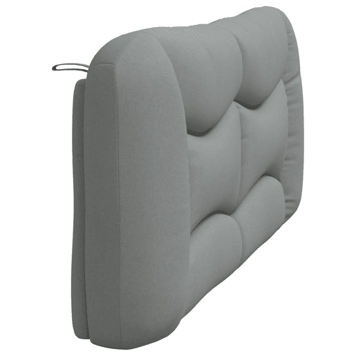 Almofadão de Cabeceira - Cabeceira de cama 193 cm tecido cinzento-claro