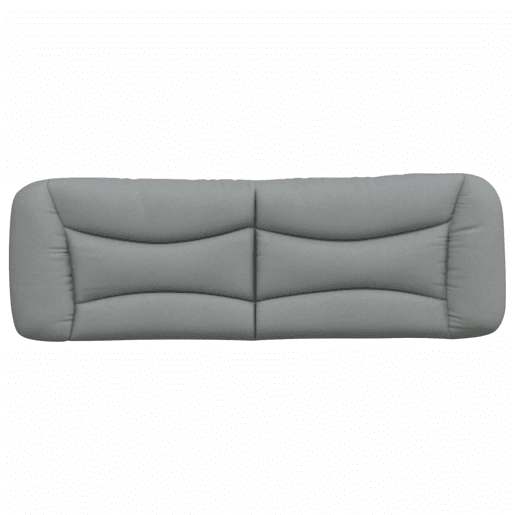 Almofadão de Cabeceira - Cabeceira de cama 152 cm tecido cinzento-claro