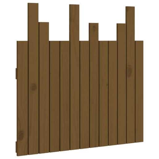 Cabeceira - Cabeceira de cama de parede 82,5x3x80 cm pinho maciço castanho-mel