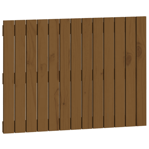 Cabeceira - Cabeceira de cama de parede 82,5x3x60 cm pinho maciço castanho-mel