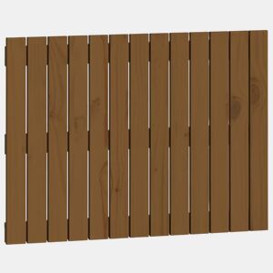 Cabeceira - Cabeceira de cama de parede 82,5x3x60 cm pinho maciço castanho-mel
