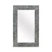 Espejo con marco de aluminio con relieve Espejo con marco de aluminio con relieve Gris