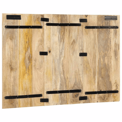 Cabeceira - Cabeceira de cama 120 cm madeira de mangueira áspera maciça