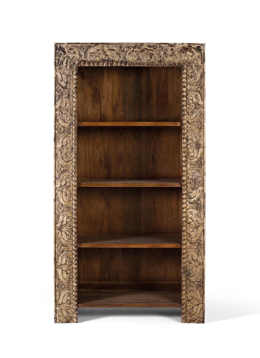 Librería fabricada en madera de mango
