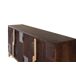 Aparador de madera maciza con cuatro puertas Aparador de madera maciza con cuatro puertas Marrón