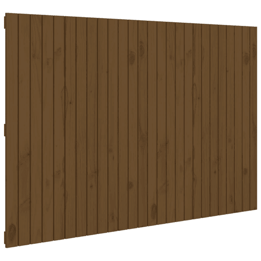 Cabeceira - Cabeceira de cama de parede 166x3x110 cm pinho maciço castanho-mel