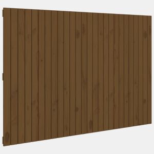 Cabeceira - Cabeceira de cama de parede 166x3x110 cm pinho maciço castanho-mel