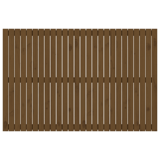 Cabeceira - Cabeceira de cama de parede 166x3x110 cm pinho maciço castanho-mel