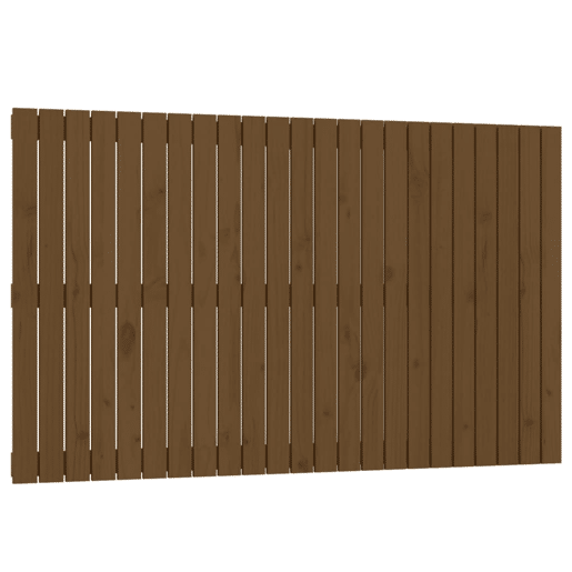Cabeceira - Cabeceira de cama de parede 147x3x90 cm pinho maciço castanho-mel