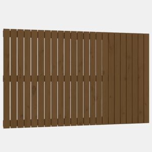 Cabeceira - Cabeceira de cama de parede 147x3x90 cm pinho maciço castanho-mel