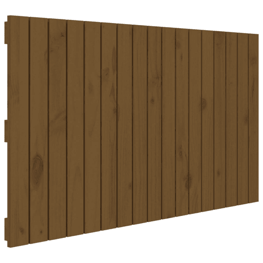 Cabeceira - Cabeceira de cama de parede 108x3x60 cm pinho maciço castanho-mel