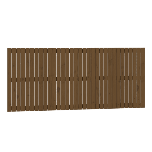 Cabeceira - Cabeceira de cama de parede 204x3x90 cm pinho maciço castanho-mel