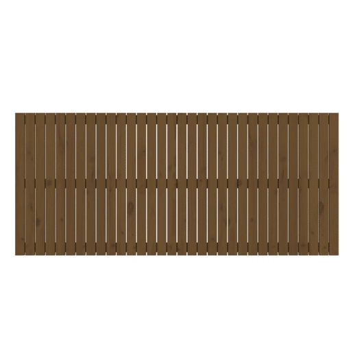 Cabeceira - Cabeceira de cama de parede 204x3x90 cm pinho maciço castanho-mel