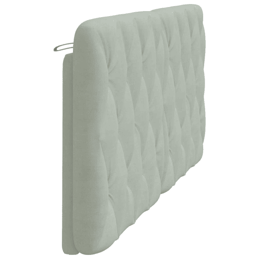 Almofadão de Cabeceira - Cabeceira de cama 183 cm veludo cinzento-claro