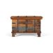 Baúl fabricado en madera reciclada con apertura superior Baúl fabricado en madera reciclada con apertura superior Multicolor