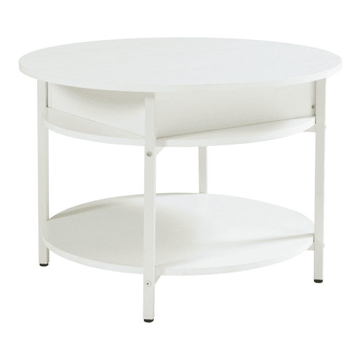 Mesa de centro Kandas com tampo elevável 70x49 cm - Branco en.casa