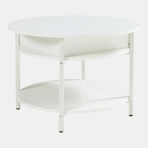 Mesa de centro Kandas com tampo elevável 70x49 cm - Branco en.casa
