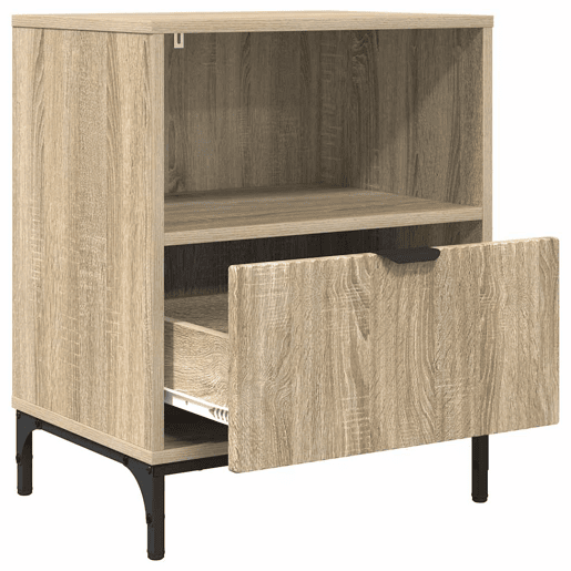 Lote de 2 Mesa De Cabeceira Mesinha De Cabeceira - Carvalho sonoma 49 x 36 x 61 cm