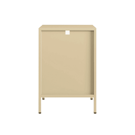 Mesinha de cabeceira industrial, Soho, Beige, 35x35x51 cm Mesinha de cabeceira industrial, Soho, Beige, 35x35x51 cm