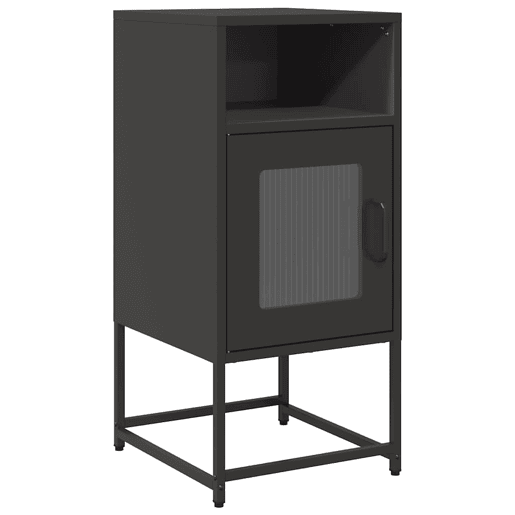 Mesa De Cabeceira - Mesinha De Cabeceira 36x39x78 cm aço laminado a frio preto