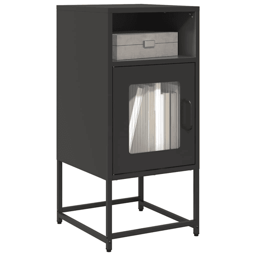 Mesa De Cabeceira - Mesinha De Cabeceira 36x39x78 cm aço laminado a frio preto