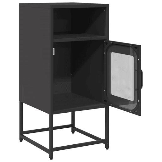Mesa De Cabeceira - Mesinha De Cabeceira 36x39x78 cm aço laminado a frio preto