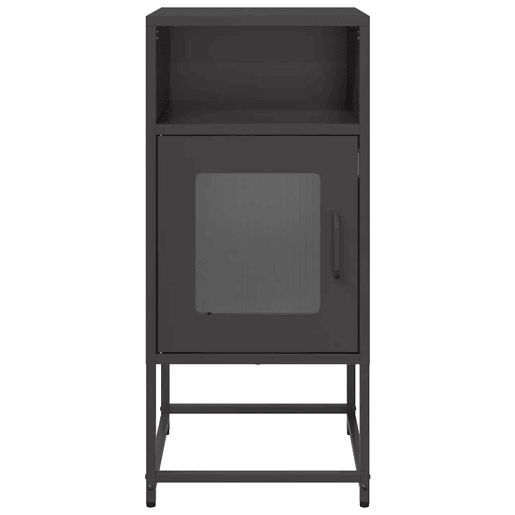 Mesa De Cabeceira - Mesinha De Cabeceira 36x39x78 cm aço laminado a frio preto