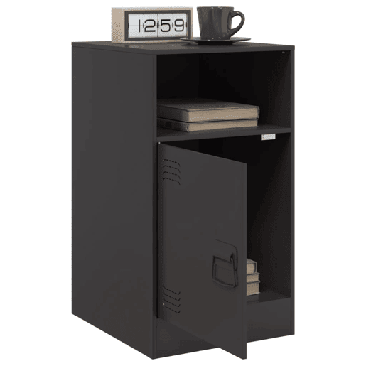 Mesa De Cabeceira - Mesinha De Cabeceira 34,5x39x62 cm aço preto