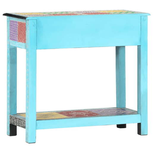 Mesa Consola - Mesa De Entrada pintada à mão 80x35x75 cm mangueira maciça