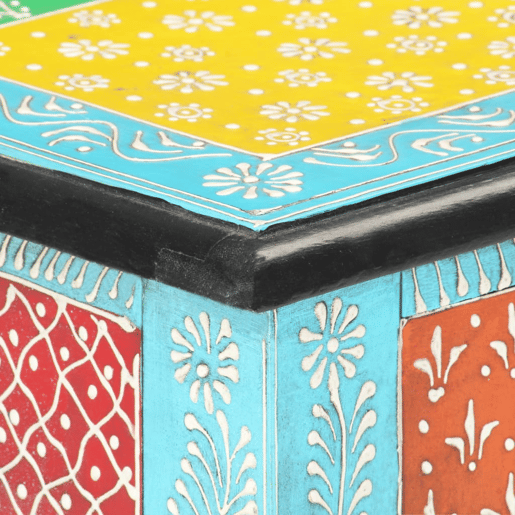 Mesa Consola - Mesa De Entrada pintada à mão 80x35x75 cm mangueira maciça