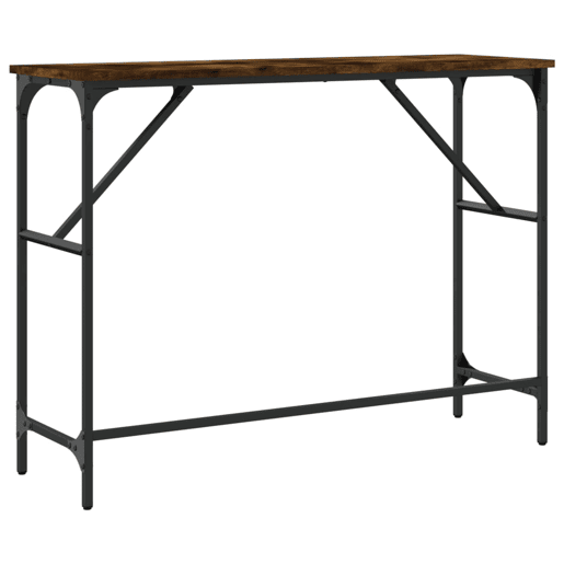 Mesa Consola - Mesa De Entrada 100x32x75 cm derivados de madeira carvalho fumado
