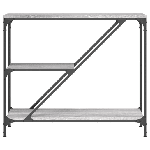 Mesa Consola - Mesa De Entrada 88,5x30x75 cm derivados de madeira cinzento sonoma